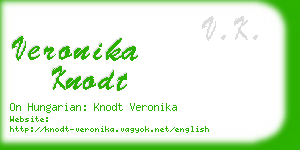 veronika knodt business card